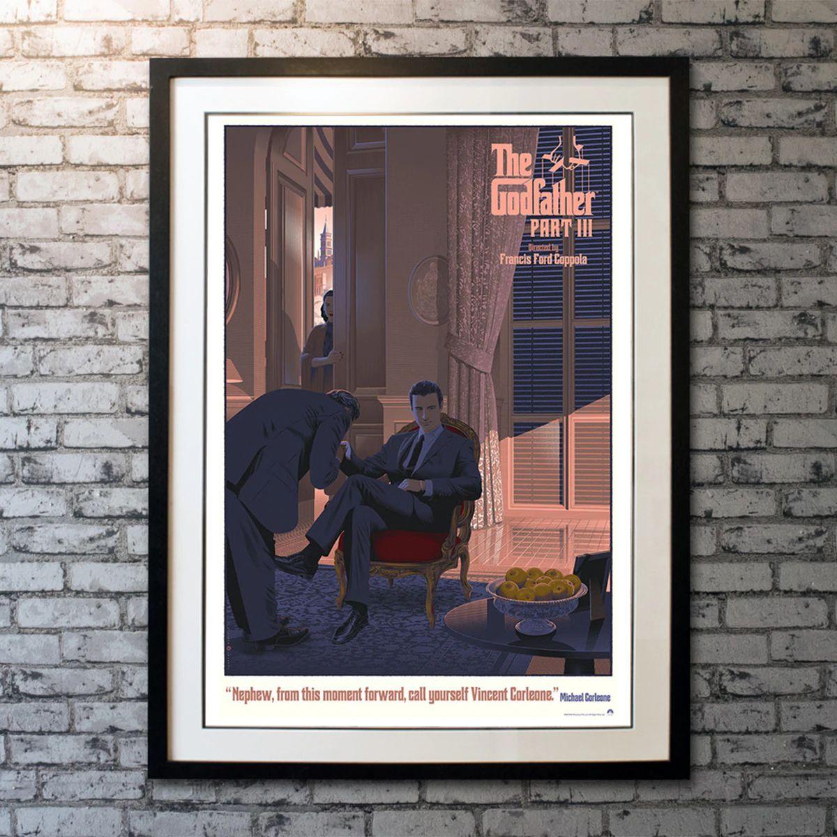 The Godfather: Part III, Unframed Poster, 2017

Limited Edition Print (24 x 36). 2017 Limited Edition screen print of 180 by artist Laurent Durieux for 