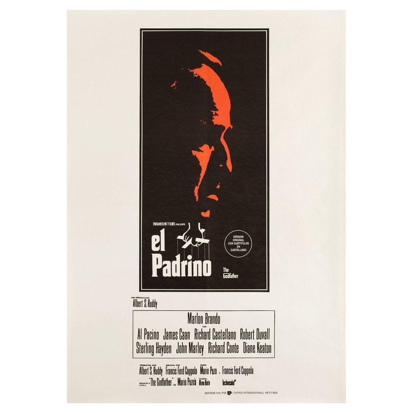 The Godfather R1980s Spanish B1 Film Poster