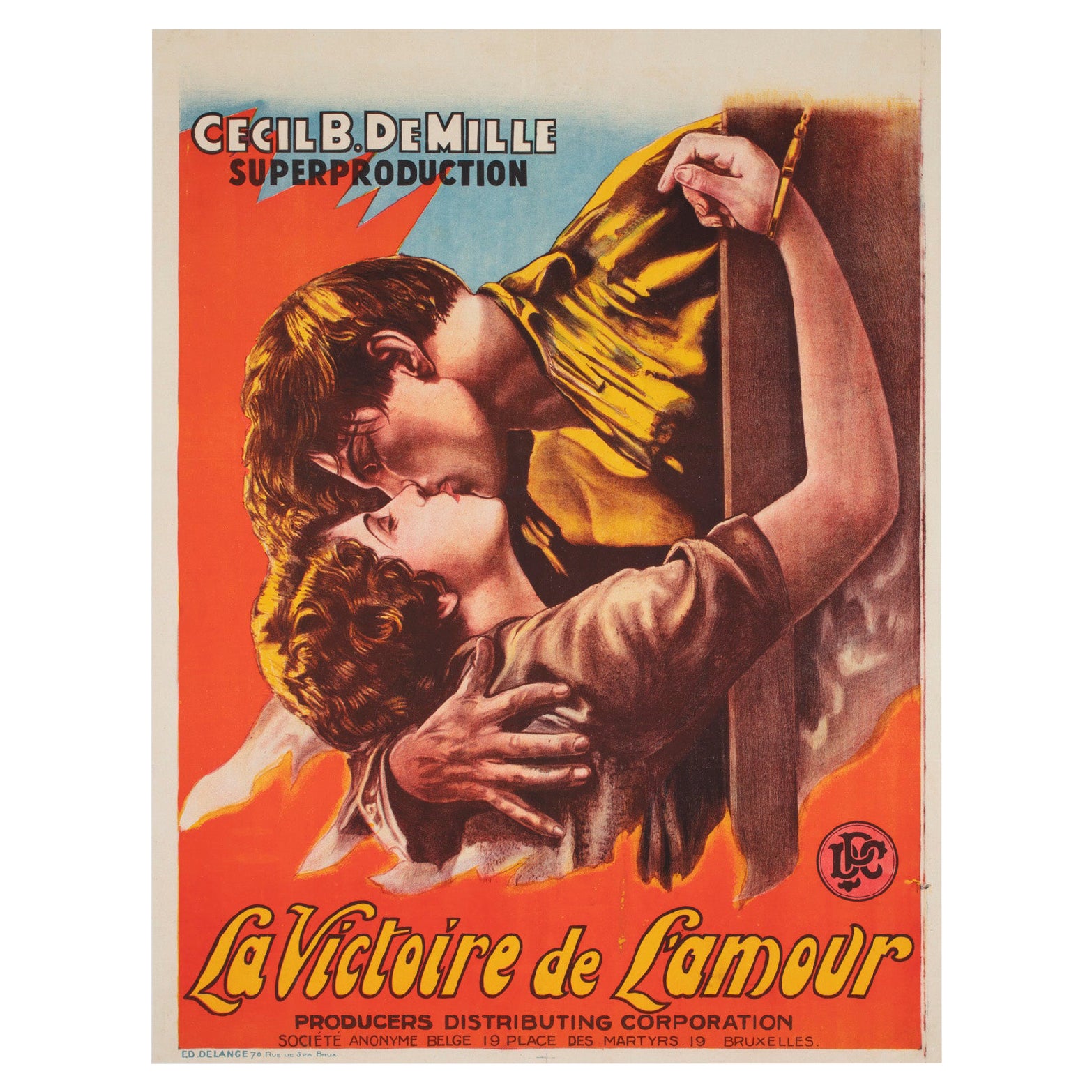 Das gottlose Mädchen c1929 Belgisches Filmplakat im Angebot