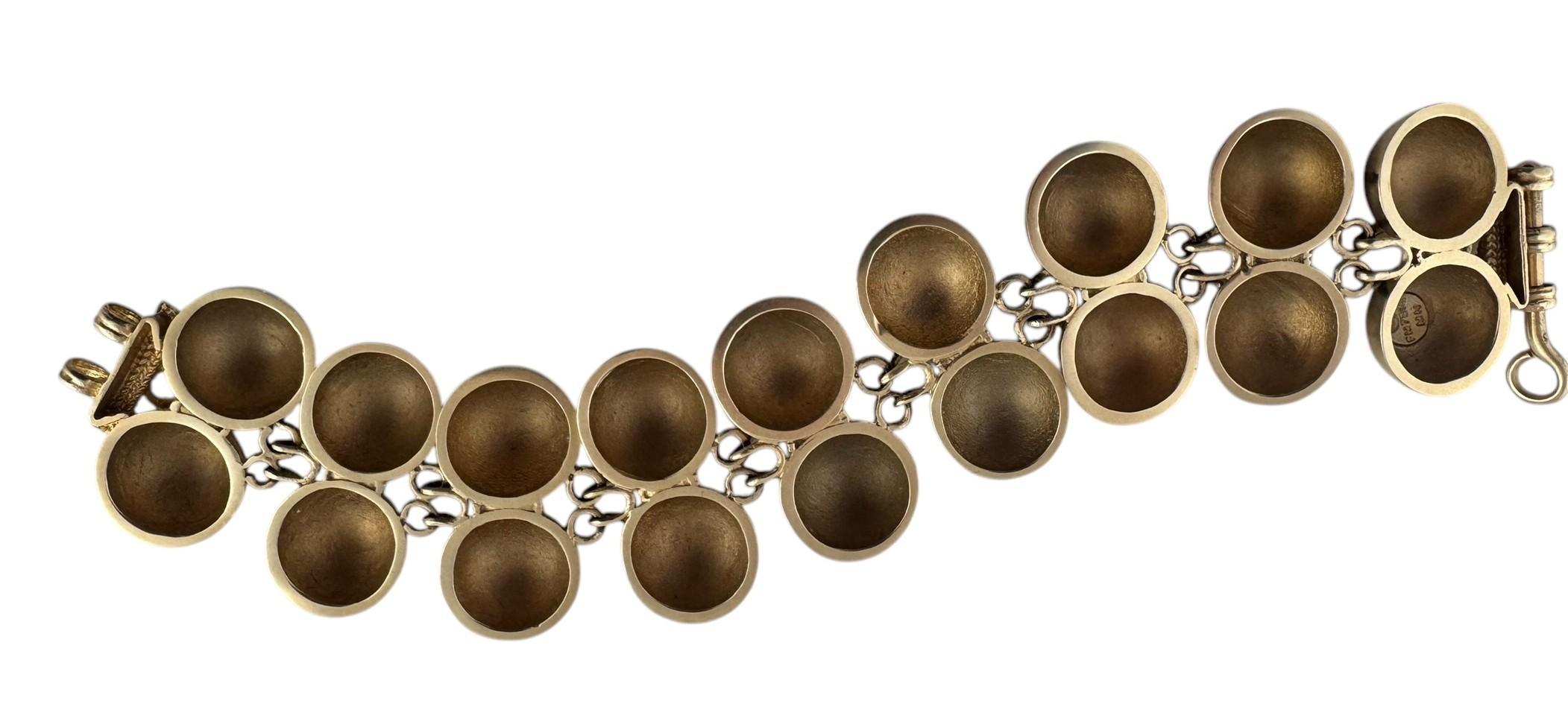 Classical Roman The Gold Bracelet of Pompeii Recreation 14K Yellow Gold The Franklin Mint #19909