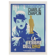 The Gold Rush R1956 Italian Due Fogli Film Poster