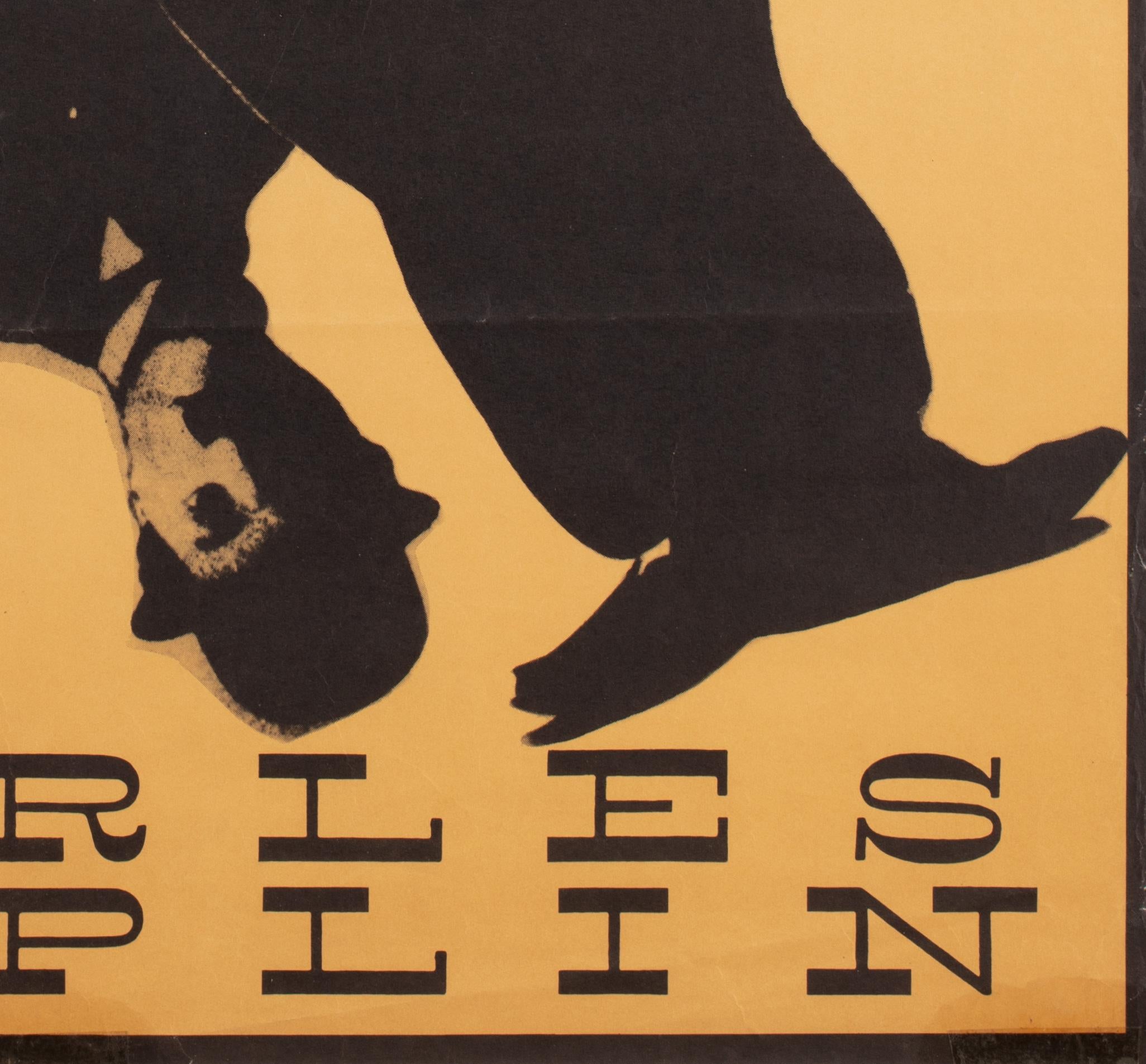 The Gold Rush R1973 Czech A1 Film Poster, Grygar, Chaplin For Sale 2