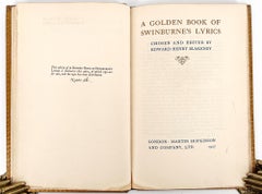 The Golden Book of Swinburne's Lyrics (Le livre d'or des paroles de Swinburne)