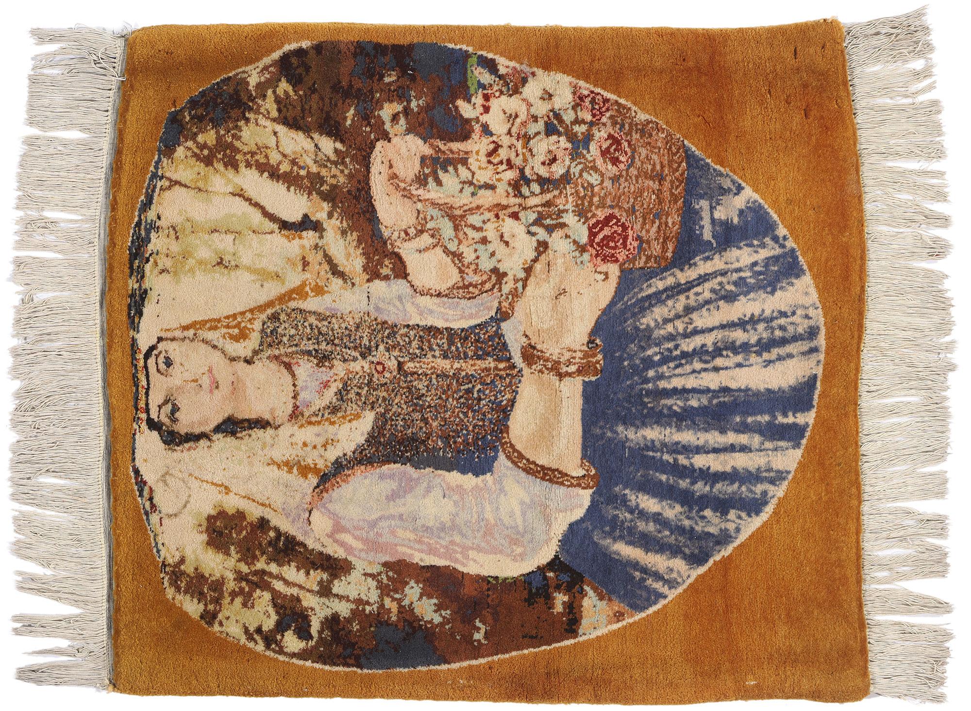 La Musa del Frutteto d'Oro: Capolavoro pittorico persiano di Tabriz dalla grazia senza tempo in vendita 4