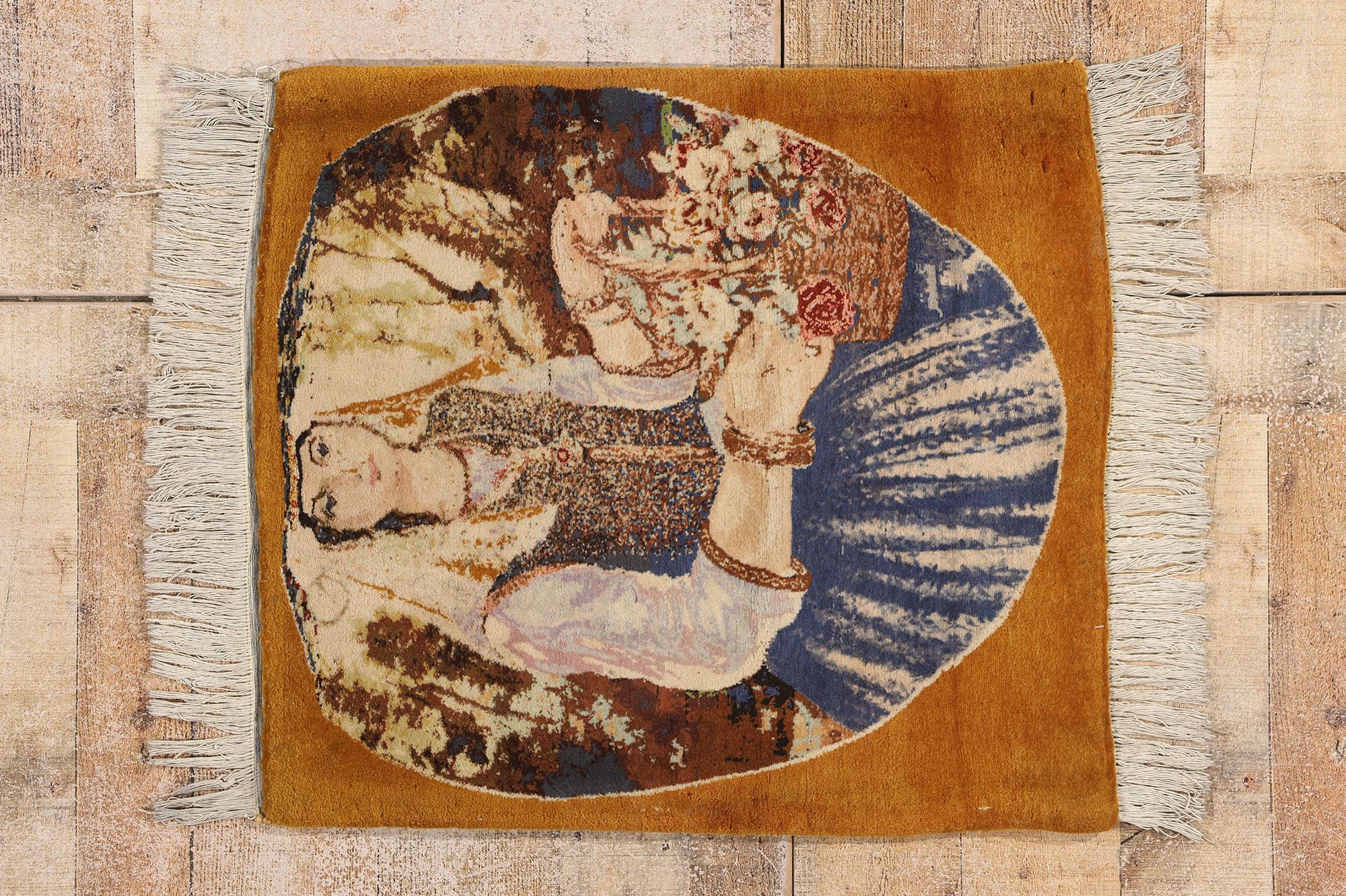 La Musa del Frutteto d'Oro: Capolavoro pittorico persiano di Tabriz dalla grazia senza tempo in vendita 2