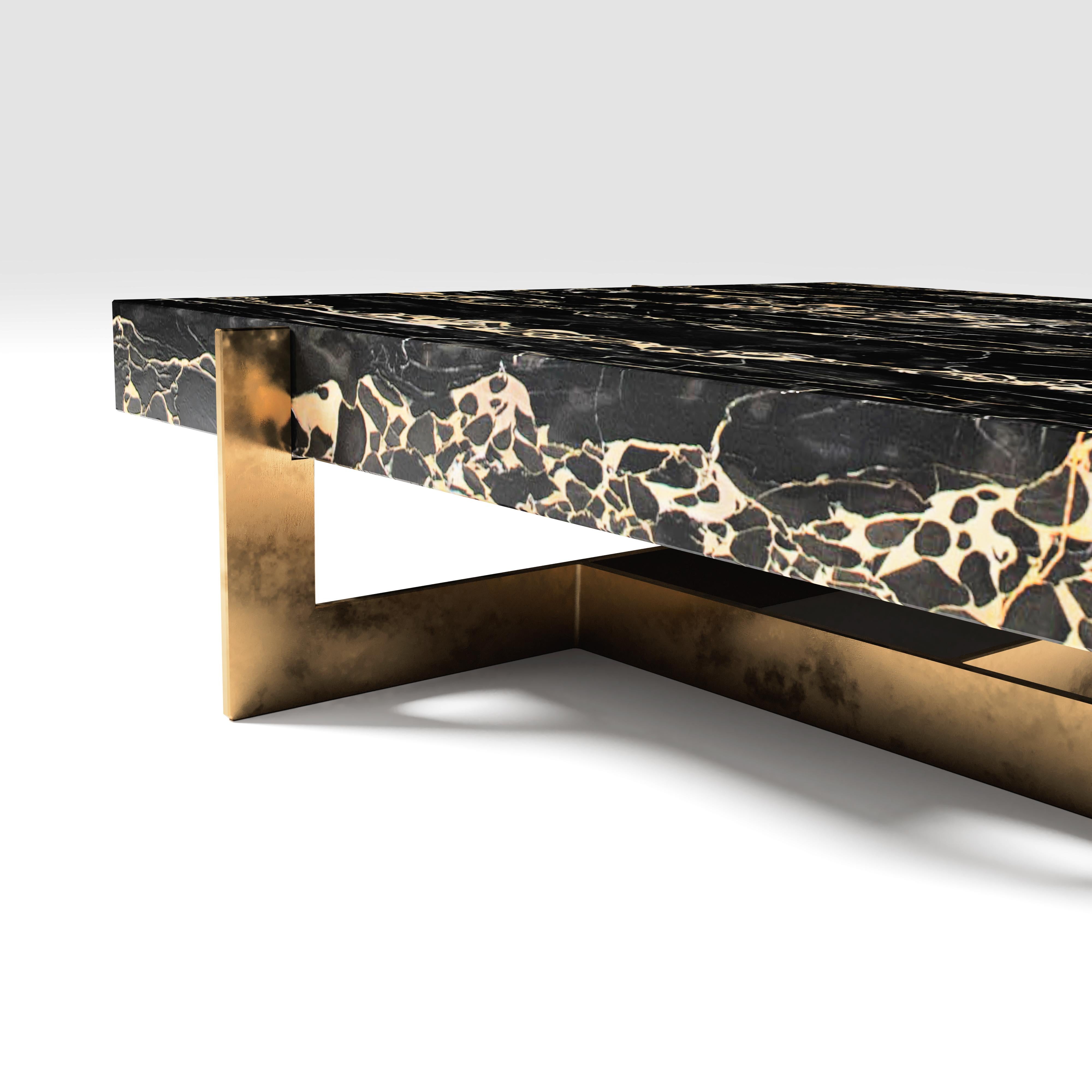gold rock coffee table