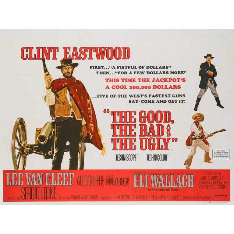 The Good, The Bad and The Ugly Original British Film Poster, 1966 at ...