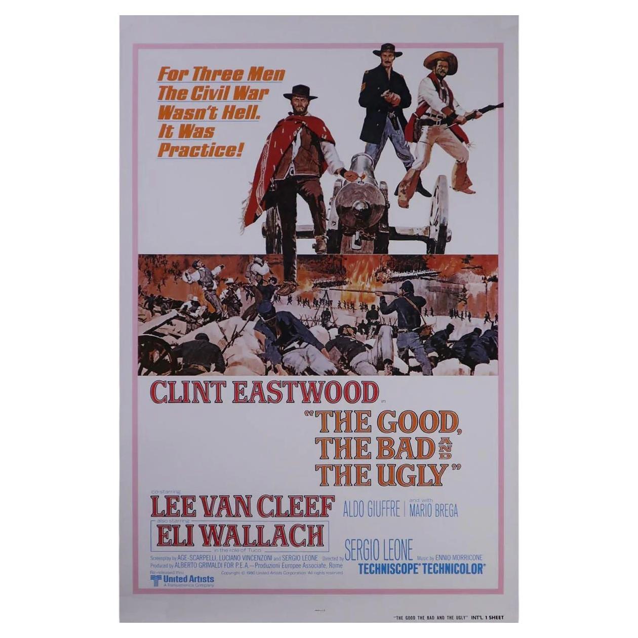 The Good, The Bad and The Ugly, Unframed Poster, 1980r For Sale