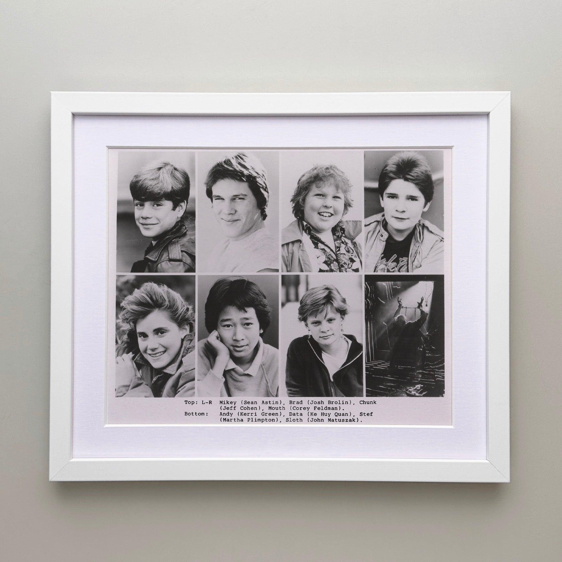 Américain The Goonies 1985 Publicity Film Movie Press Still Framed en vente