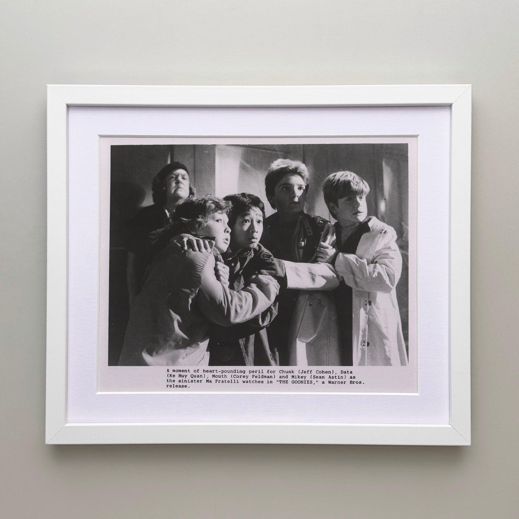 Américain The Goonies 1985 Publicity Film Movie Press Still Framed en vente