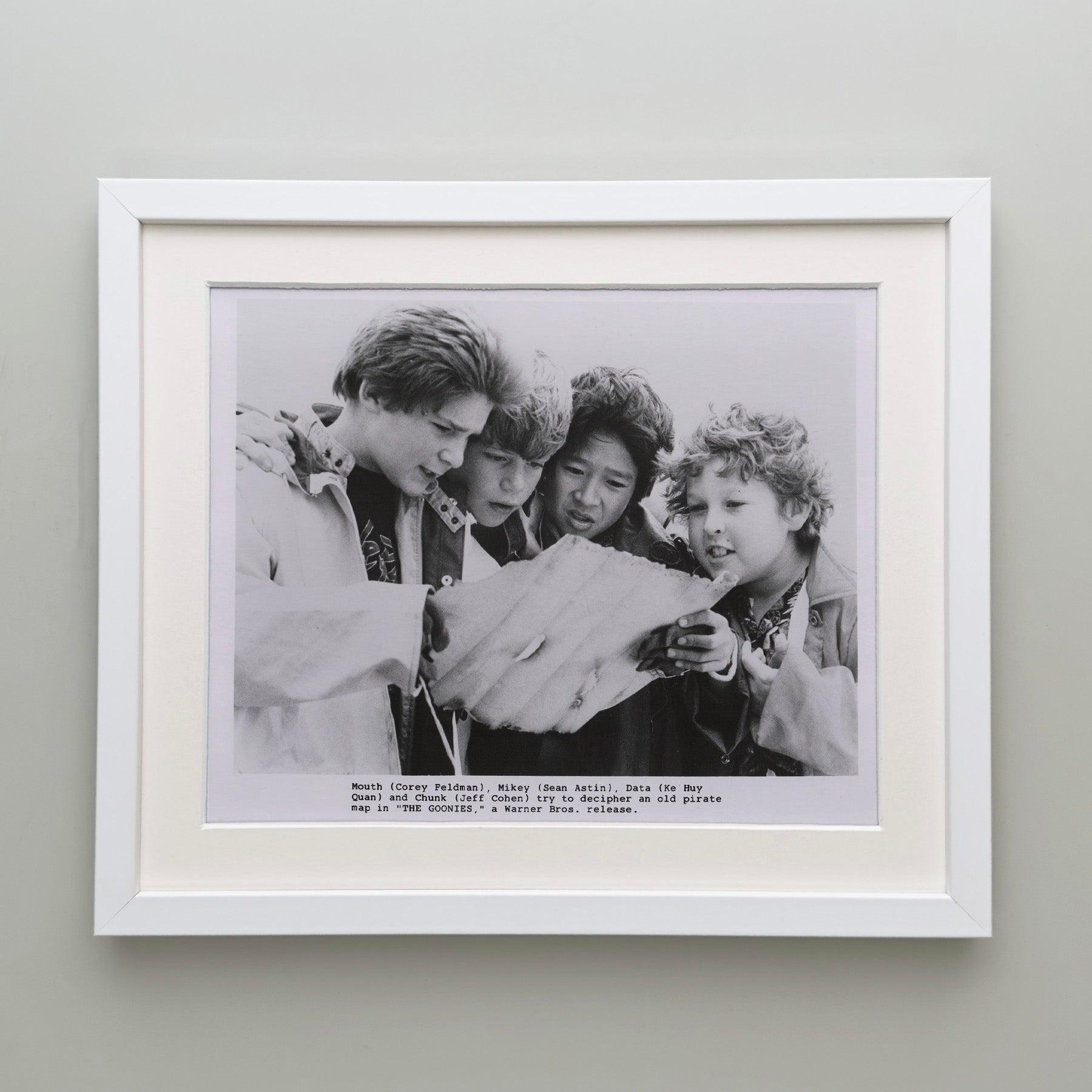 The Goonies 1985 Publicity Film Movie Press Still Framed Excellent état - En vente à Bath, Somerset