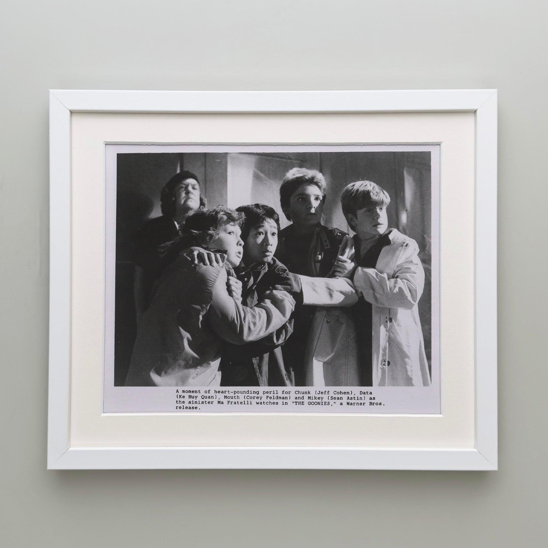 The Goonies 1985 Publicity Film Movie Press Still Framed Excellent état - En vente à Bath, Somerset