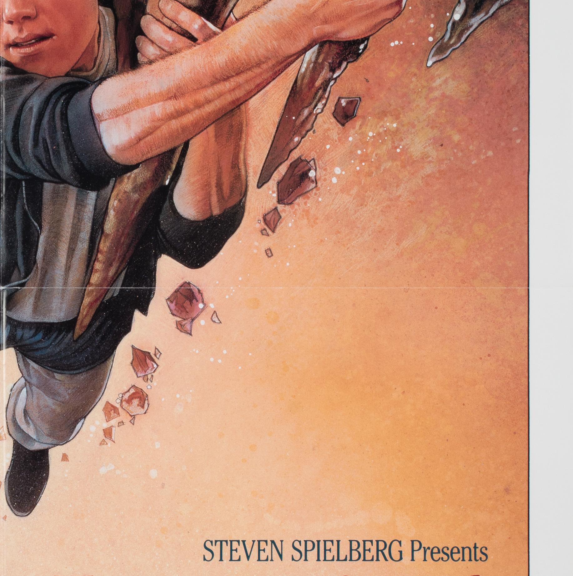 Linen The Goonies 1985 US 1 Sheet Film Movie Poster, DREW STRUZAN For Sale