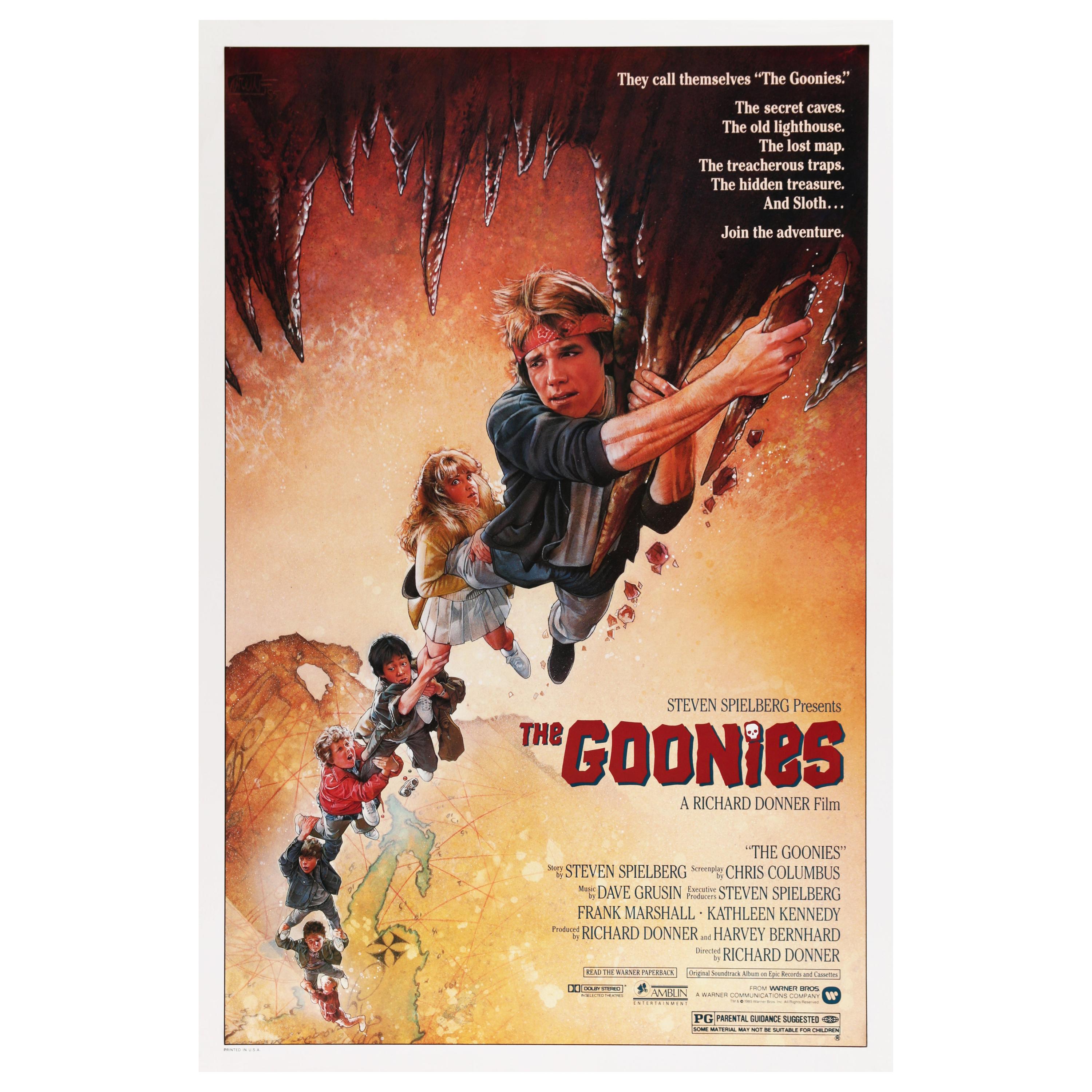 'The Goonies' Original US Movie Poster by Drew Struzan, 1985