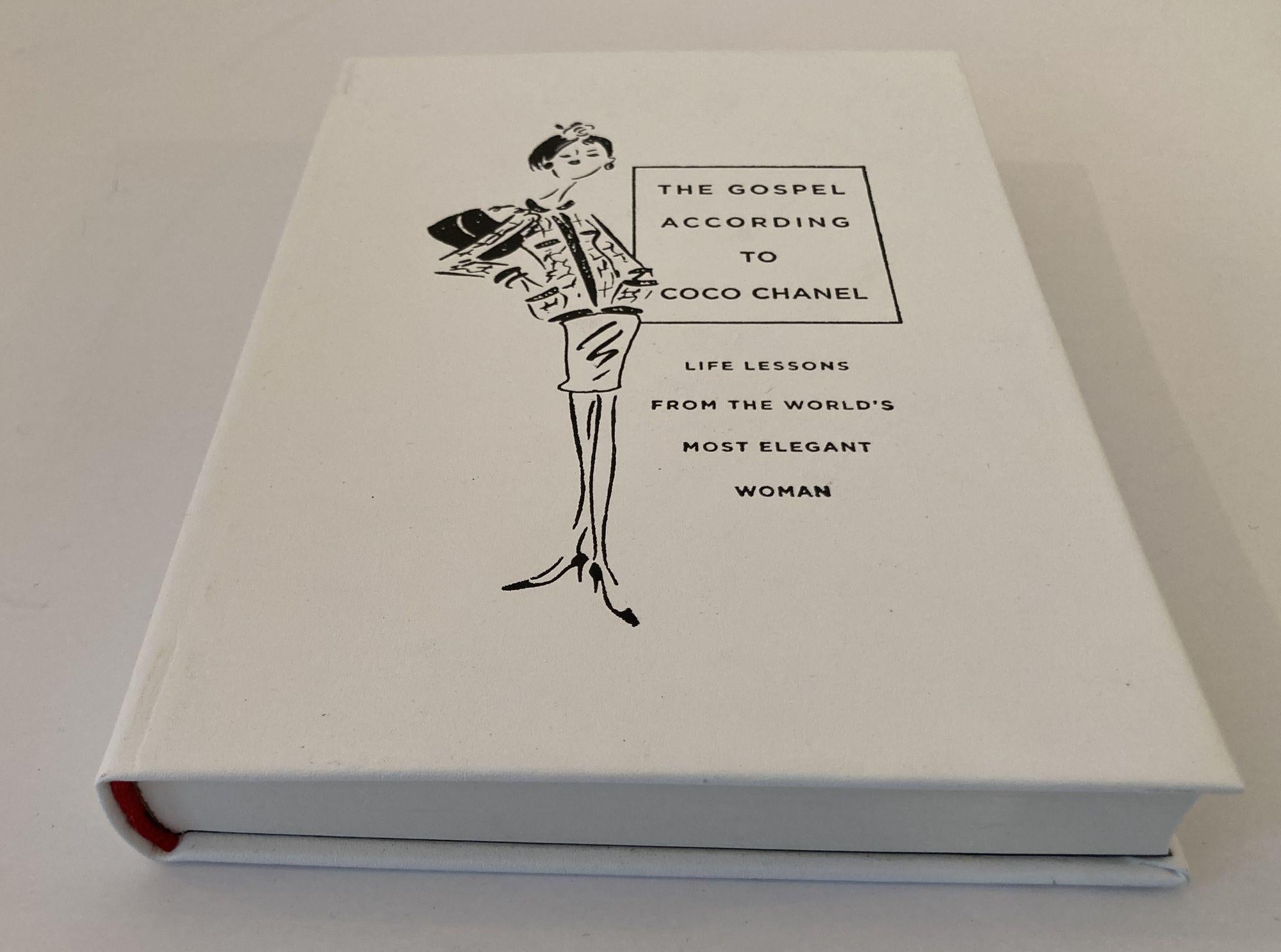 The Gospel According to Coco Chanel - Book. Written by Karen Karbo, this leather-bound book breaks down the key philosophies of the renowned Coco Chanel, life lessons from the world's most elegant woman, with topics touching on everything from money