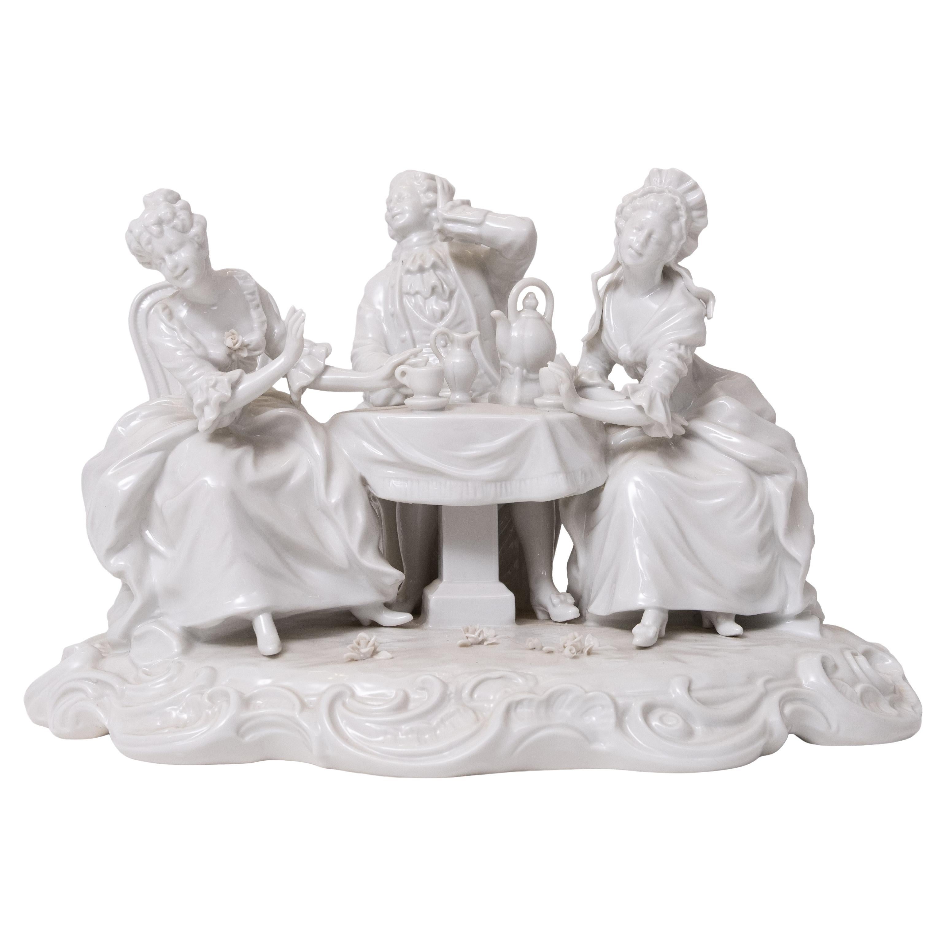 

The gossip

 Classic Glazed Porcelain group Germany 1920s For Sale