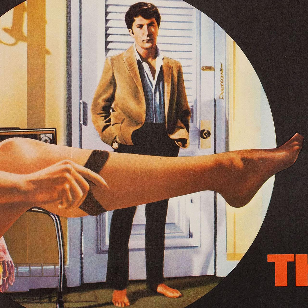 Original 1967 British quad poster for the 1967 film “The Graduate” directed by Mike Nichols with Anne Bancroft and Dustin Hoffman. Very Good-Fine condition, folded. Many original posters were issued folded or were subsequently folded. Please note: