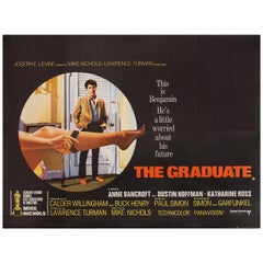 "The Graduate" 1967 British Quad Film Poster