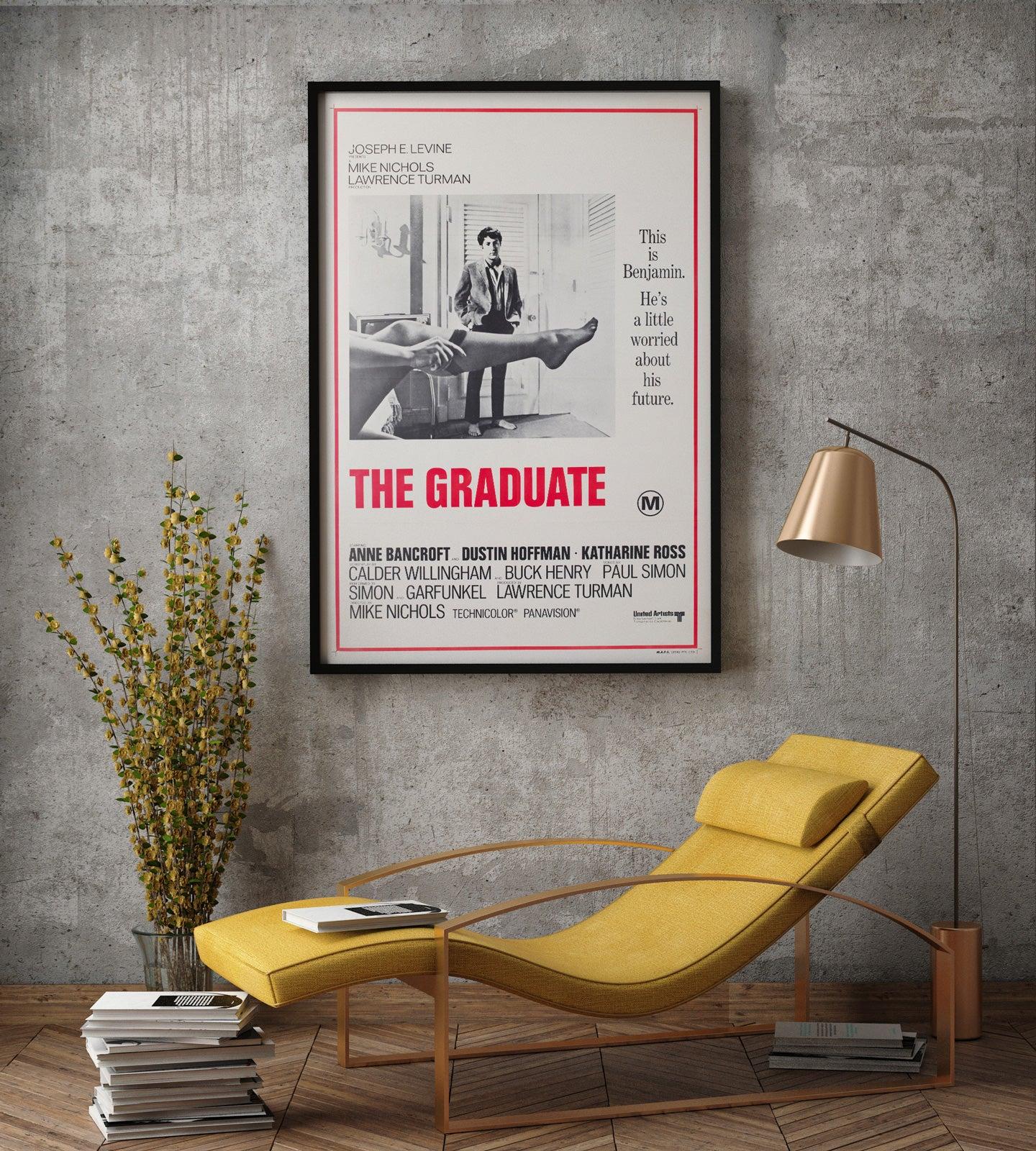 Fantastische Original The Graduate 1970er Jahre australischen 1 Blatt Filmplakat. 

