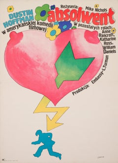 Affiche polonaise du film Le Diplômé, MACIEJ ZBIKOWSK, 1967