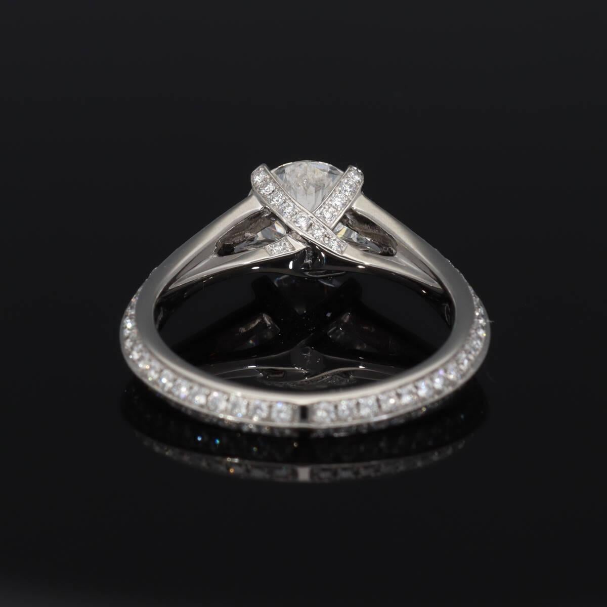 The GRAFF Legacy Diamond 1,00ct F-VS1-VG 124P Diamants latéraux 0,47ct Bague en platine en vente 7