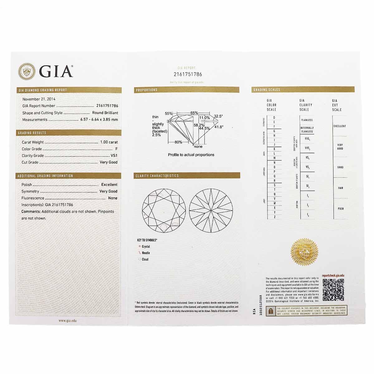 The GRAFF Legacy Diamond 1,00ct F-VS1-VG 124P Diamants latéraux 0,47ct Bague en platine en vente 3