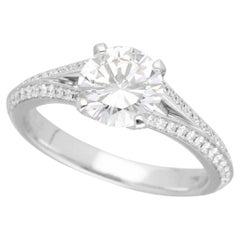 The GRAFF Legacy Diamond 1.00ct GIA F-VS1-VG Side Diamonds 0.47ct Platinum Ring