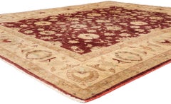 The Grand Anatolian Garden: A Vintage Pakistani Oushak Rug of Timeless Grace