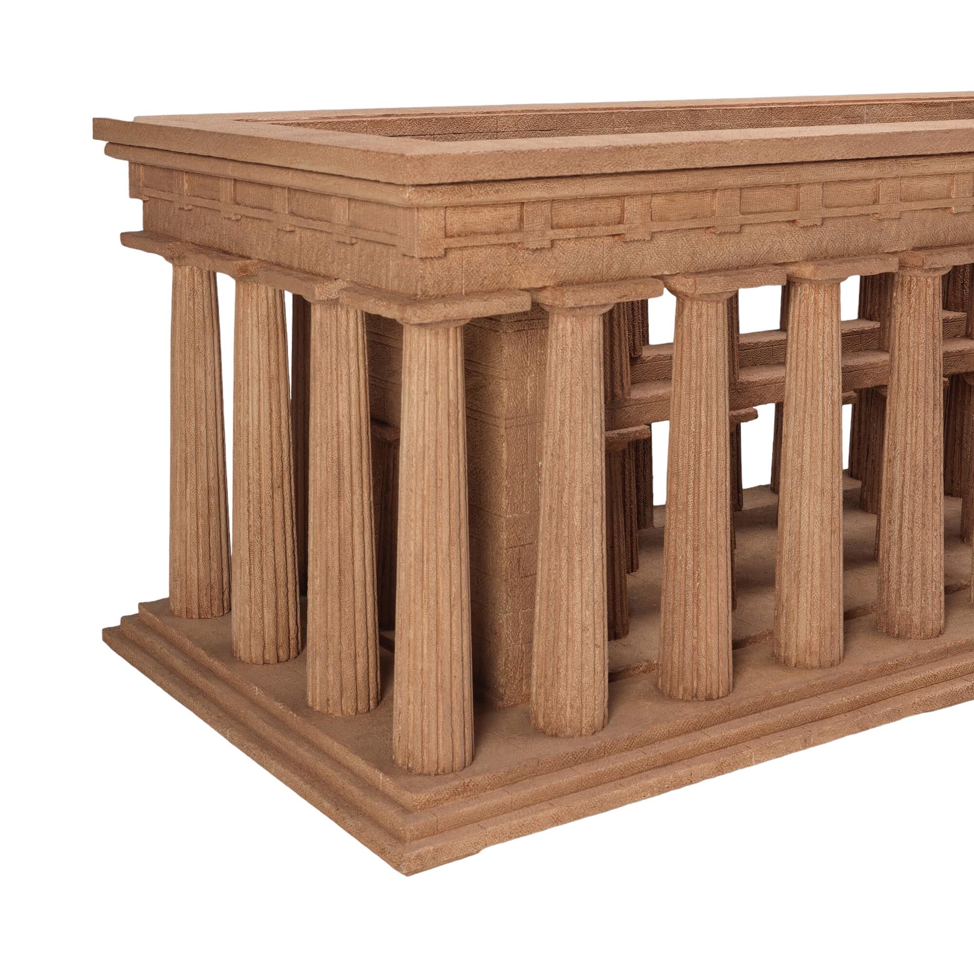 Grand Tour Paestum Flur/Konsolentisch (Handbemalt) im Angebot