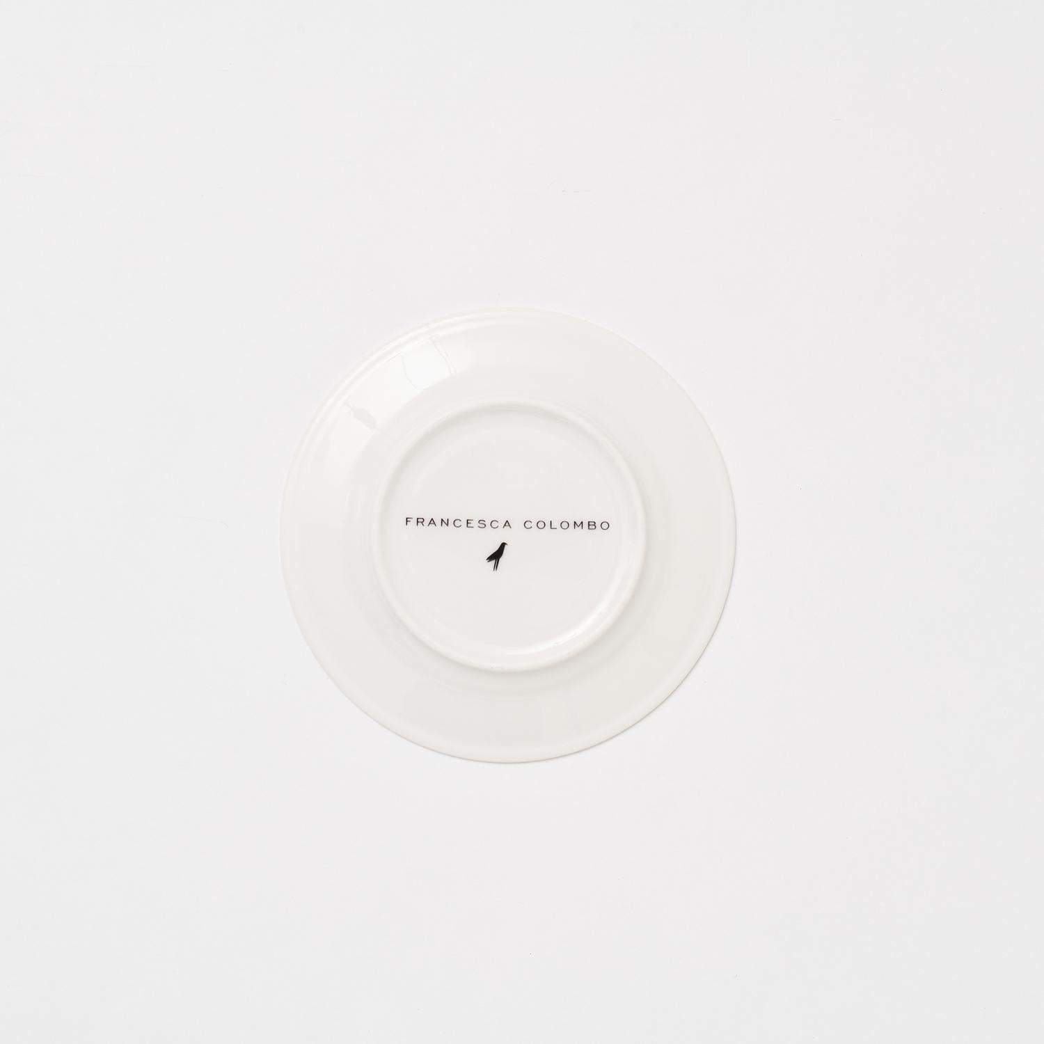 The Grandma's Garden, assiette à pain contemporaine en porcelaine avec design floral Neuf - En vente à MILAN, IT