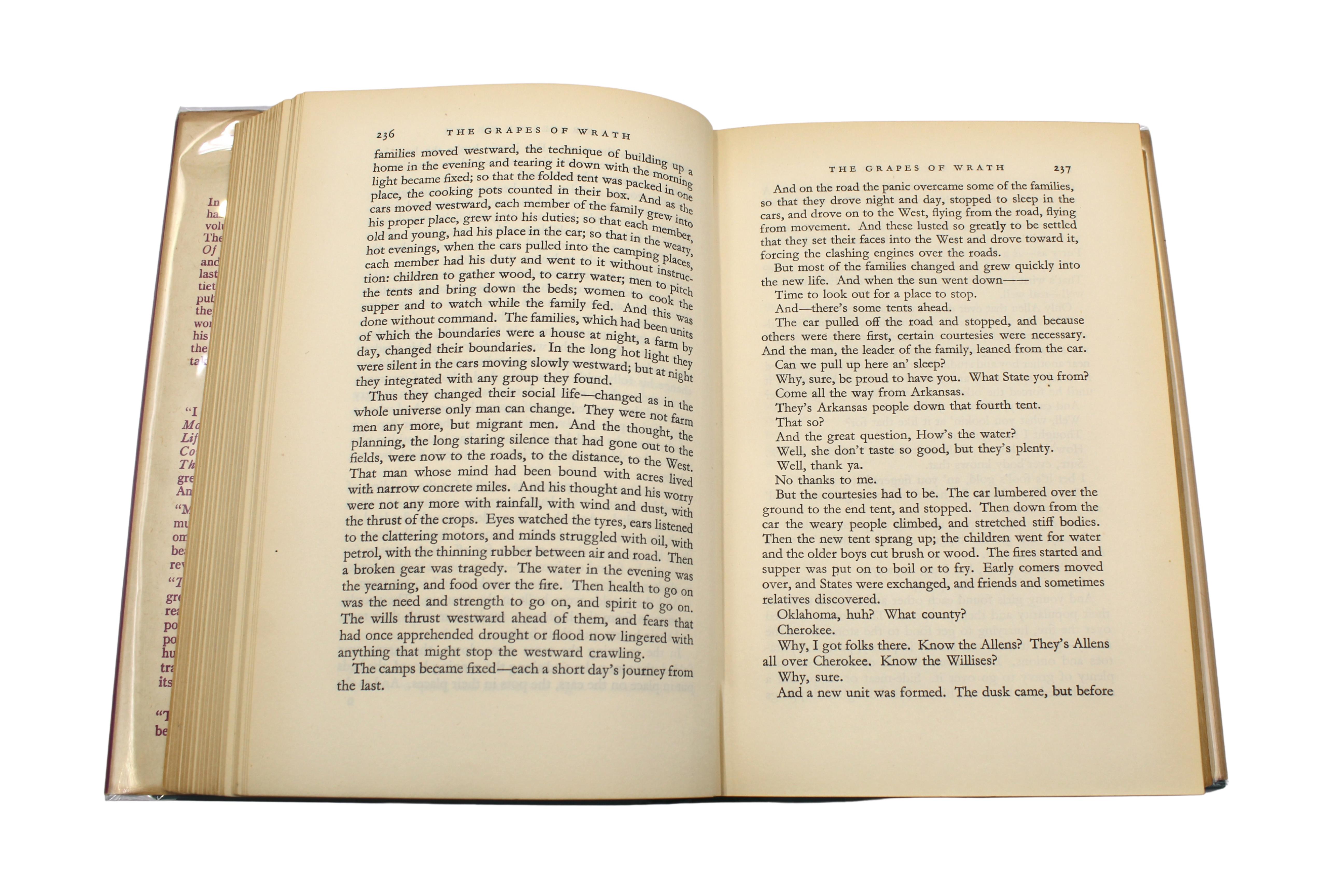 The Grapes of Wrath by John Steinbeck, First UK Edition, 1939 en vente 4