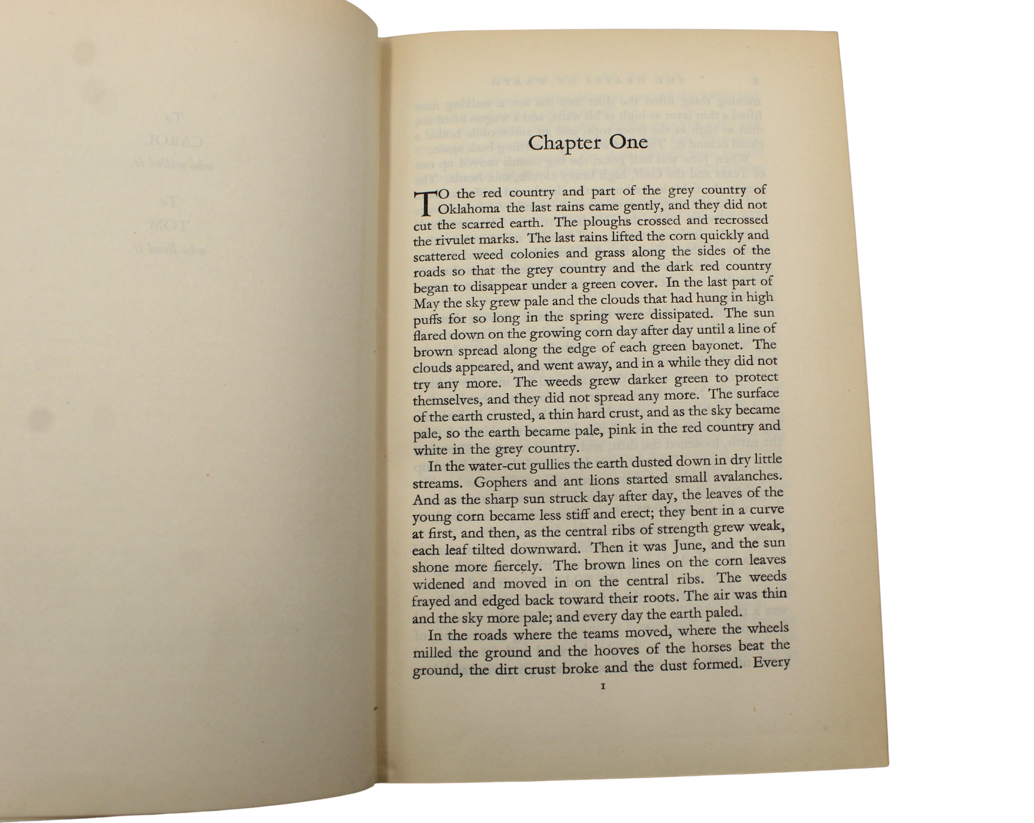 The Grapes of Wrath by John Steinbeck, First UK Edition, 1939 en vente 2