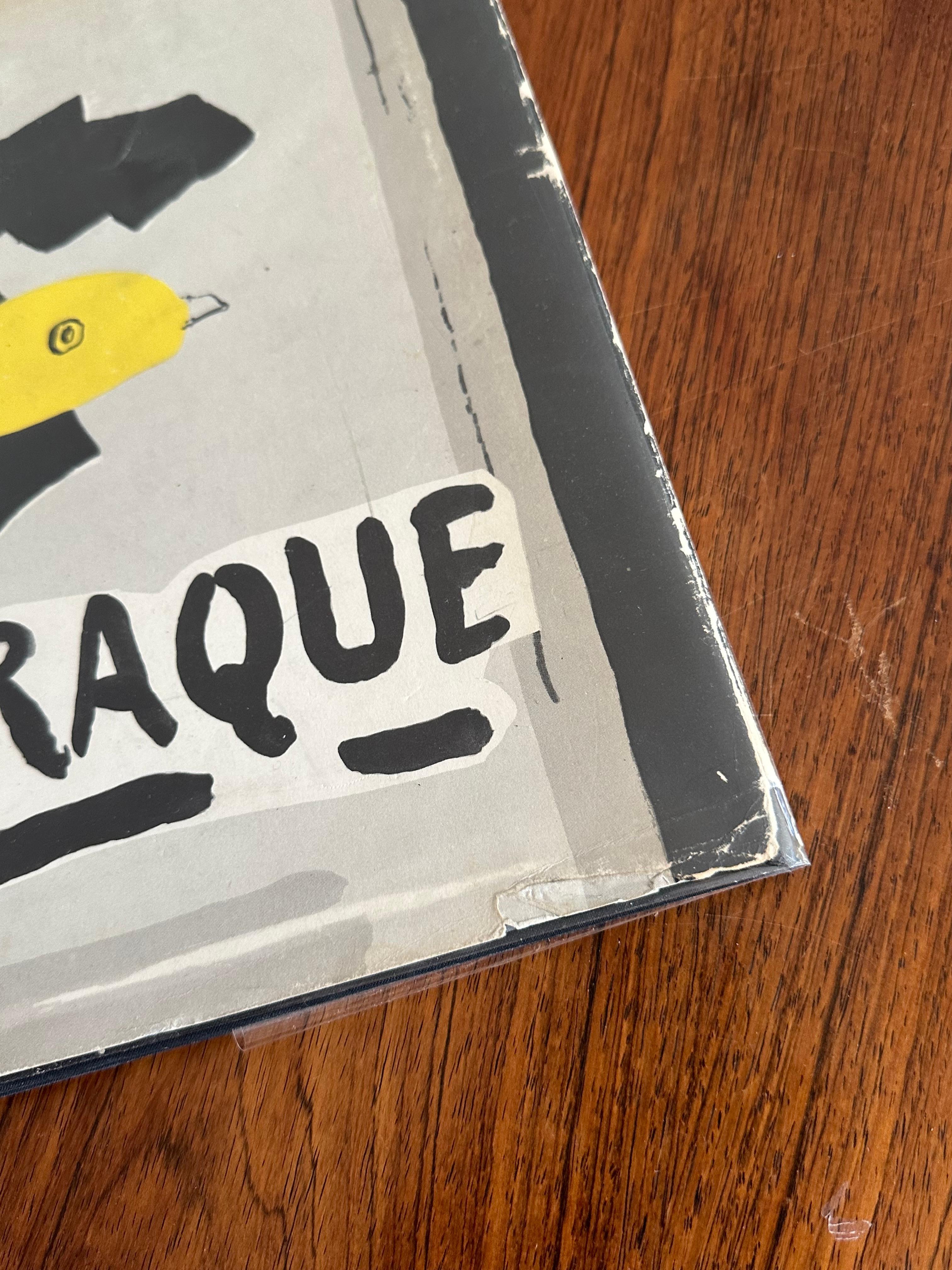 Vintage book of art prints of the inimitable George’s Braque. Entitled “L'OEUVRE GRAPHIQUE DE GEORGES BRAQUE” and printed in French. Beautifully printed lithographs in color and black and white. Features original paper dust cover in decent shape.