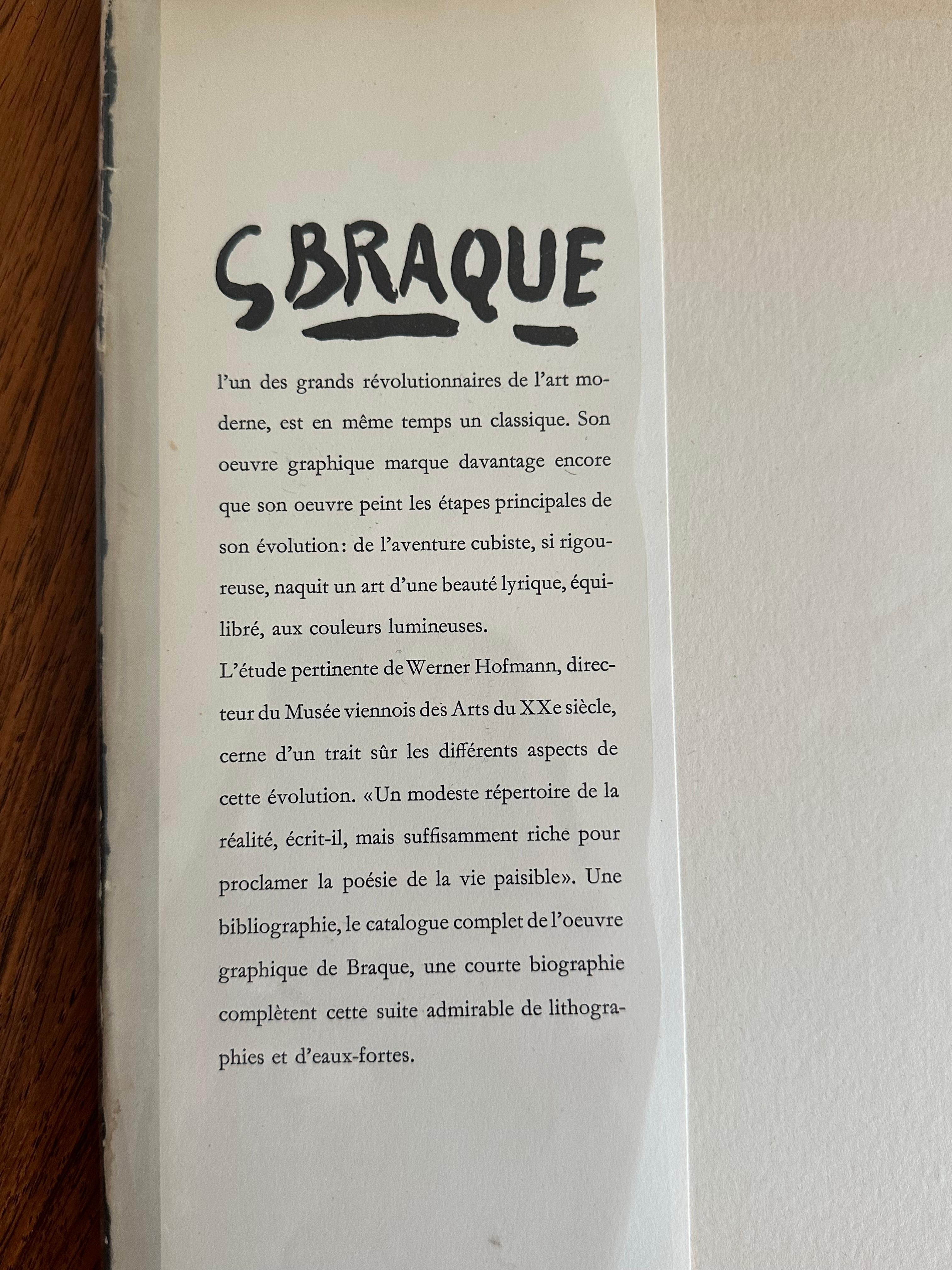 20ième siècle L'œuvre graphique de Georges Braque Livre d'art français en vente
