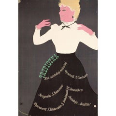 Affiche A1 polonaise du film Le Sauterelle, 1955