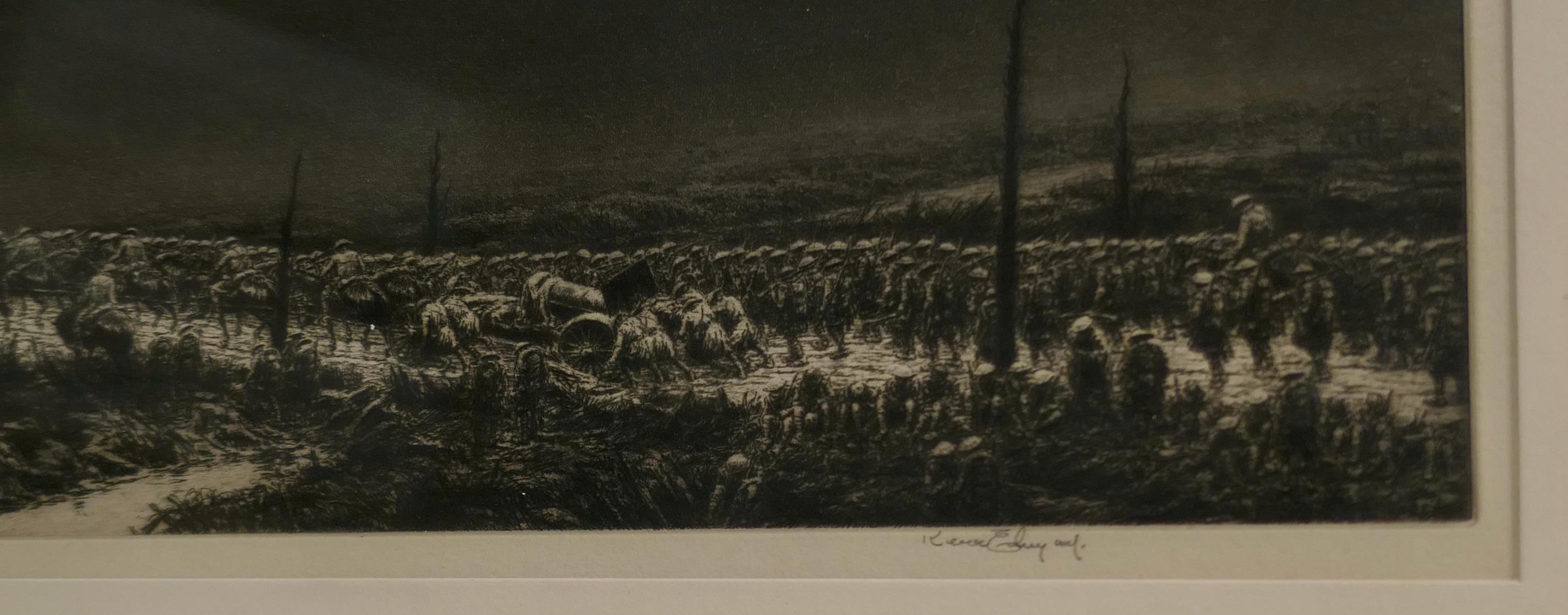 “The Great Black Cloud”, Original Etching by Kerr Eby In Excellent Condition For Sale In Bronx, NY