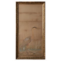 The Great Blue Heron Japonisme Painting, c.1890