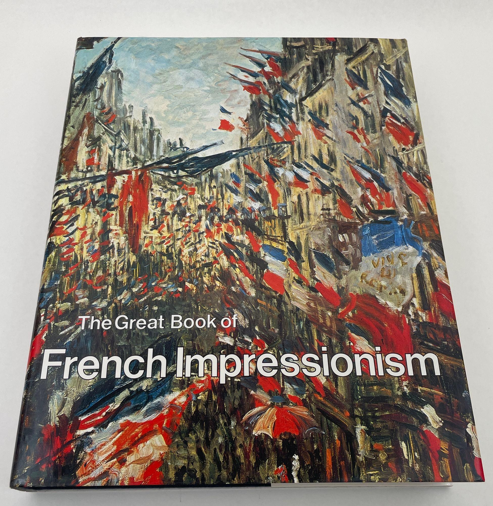 The great book of French impressionism by Diane Kelder
Large heavy art table book by Diane Kelder. A survey of works by French artists of the Impressionist movement focuses on Pissarro, Sisley, Manet, Morisot, Monet, Renoir, Cassatt, Degas, and