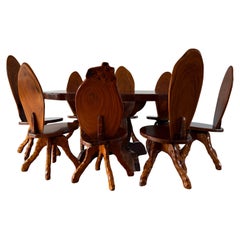 "The Great Elm" Table & Chairs by Judd Gunstock, 1973