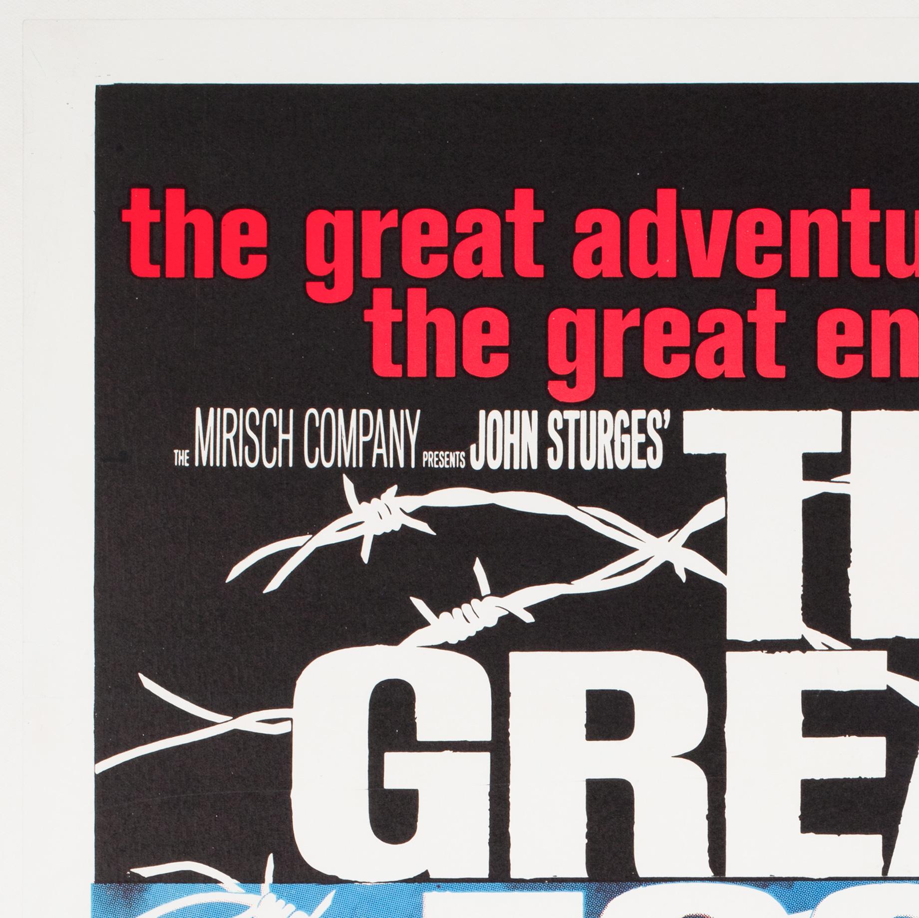 Américain Affiche américaine du film « The Great Escape », Frank McCarthy, 1963 en vente