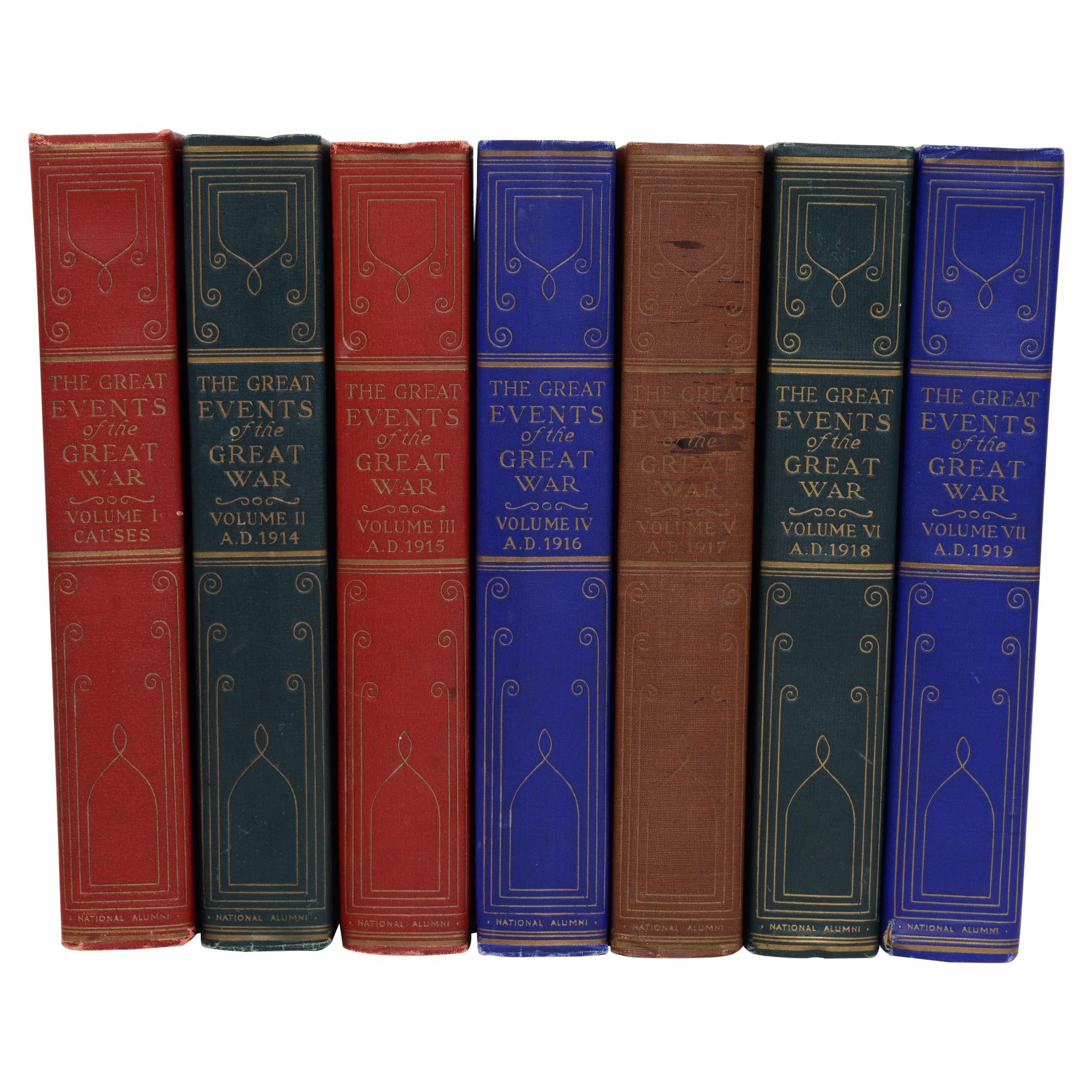 The Great Events of Great War in 7 Volumes Complete, First Edition For Sale