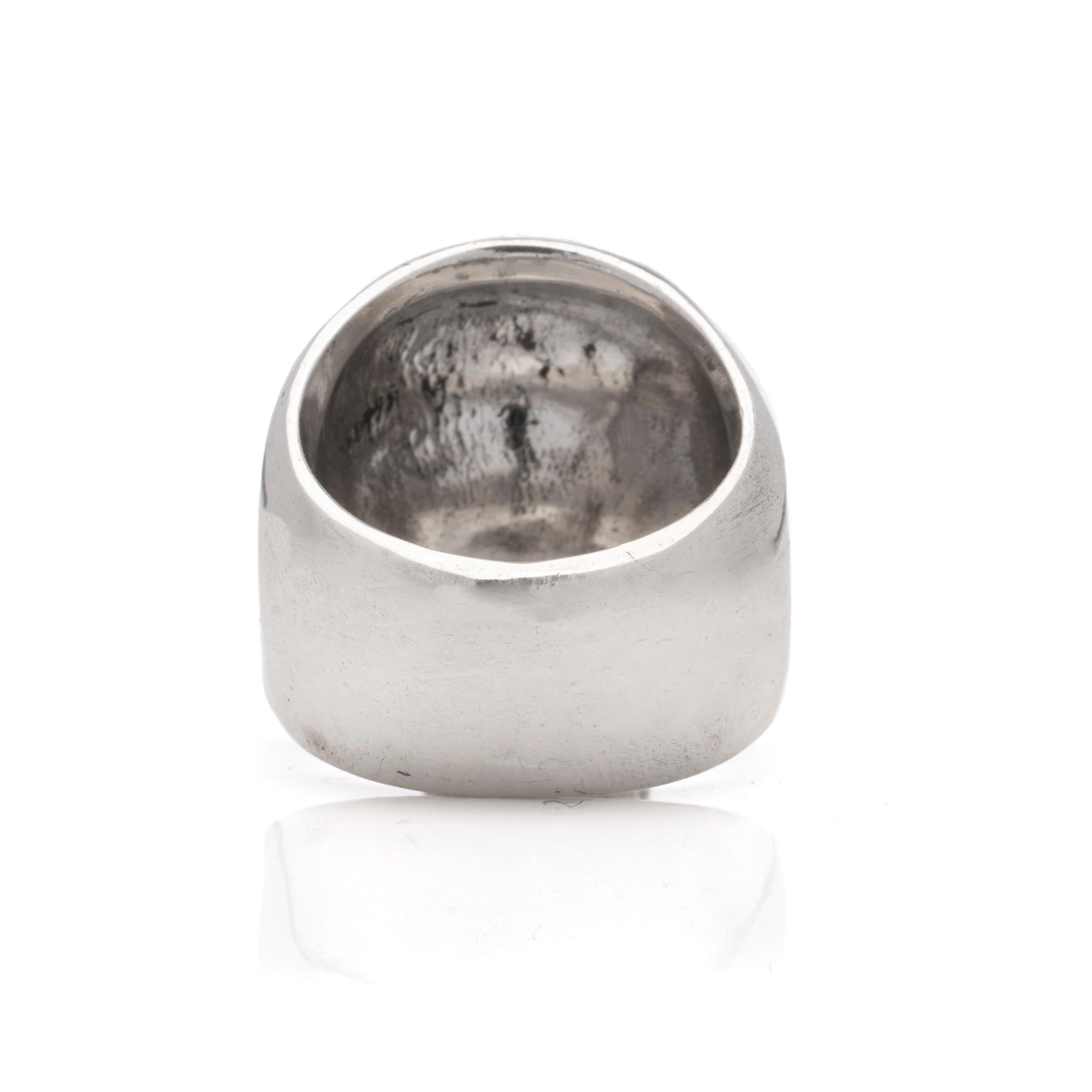 Great Frog Large Men's Size Sterling Silver Skull Ring In Good Condition For Sale In Braintree, GB