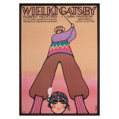 Il Grande Gatsby 1975, poster cinematografico polacco A1, Flisak