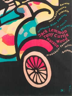 The Great Race Original Vintage Polish Film Poster, Jerzy Flisak 1966