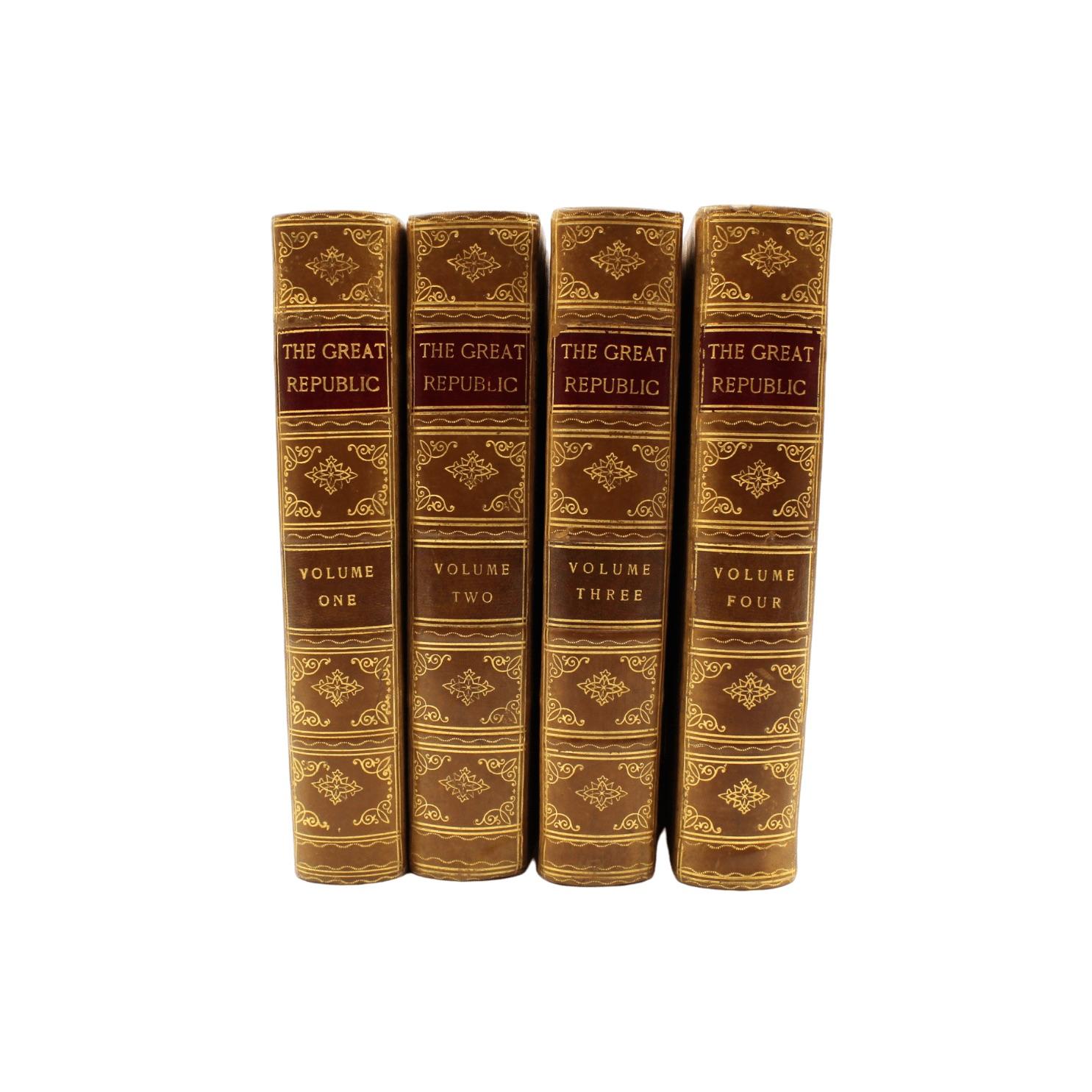 Américain « The Great Republic by the Master Historians, édité par Charles Morris, 4 Vols en vente