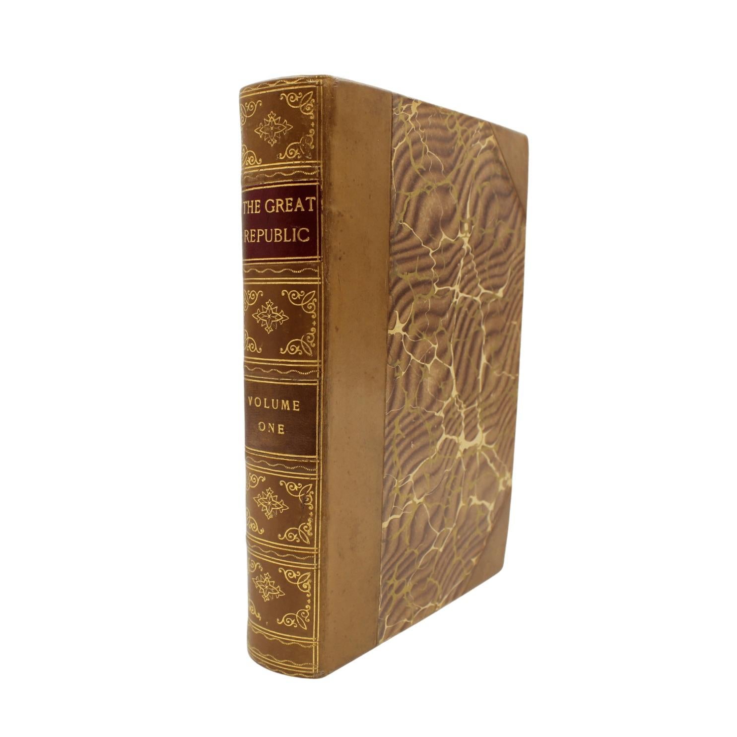 Embossé « The Great Republic by the Master Historians, édité par Charles Morris, 4 Vols en vente