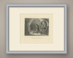 The Great Wine Barrel at Heidelberg, Antique Engraving after Chapuy, circa 1860