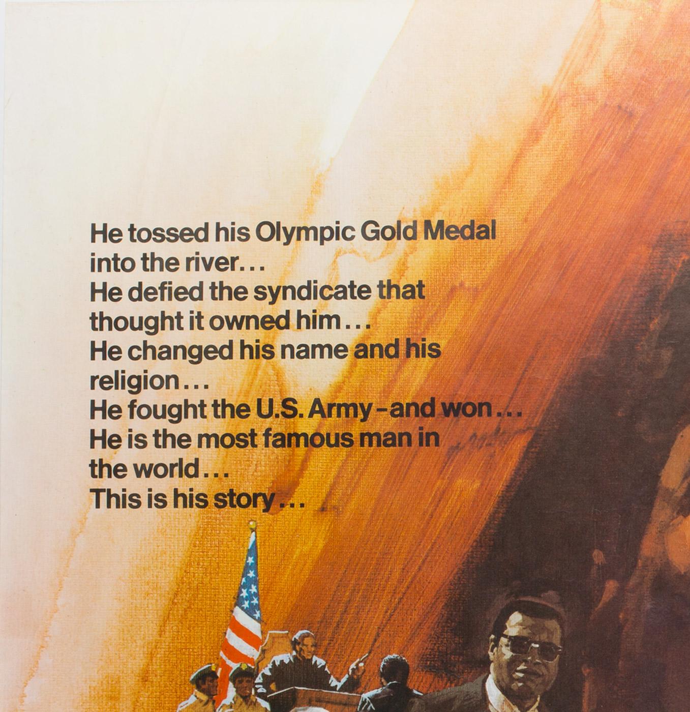 Arnaldo Putzu's design for Muhammad Ali biopic The Greatest is, well, the greatest for the title! Rare to find this poster rolled.