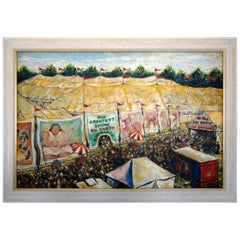 Vintage "the Greatest Show on Earth" by American Artist Dennis Neville