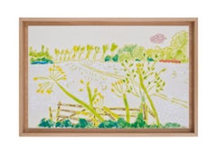 The Green Field in Four Seasons 4 unique silkscreen prints